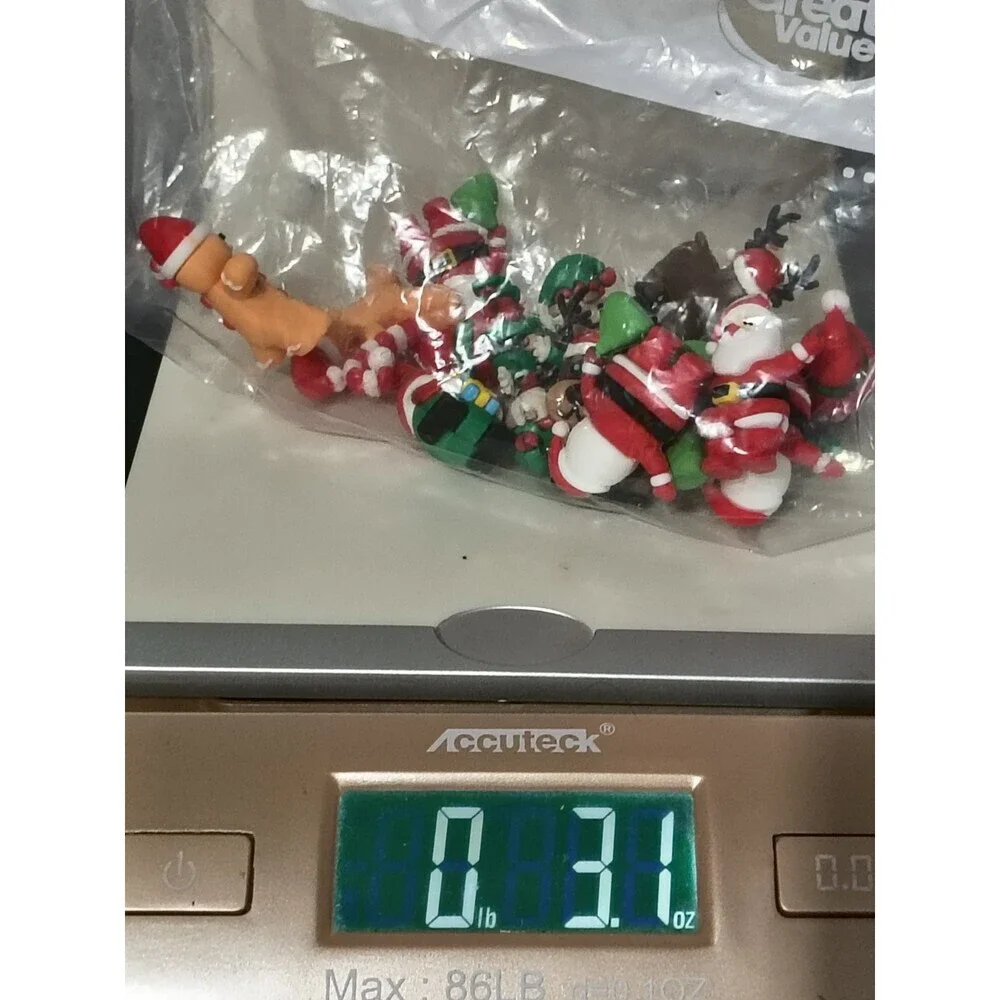 3D Unbranded Christmas Characters Set Of 15 Santa, Elf, Reindeer, Gingerbread
